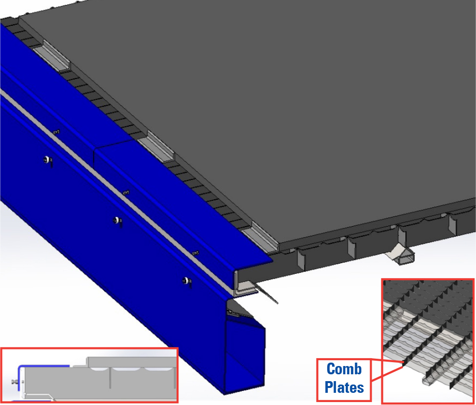 Serrated Slat Frame Close Up